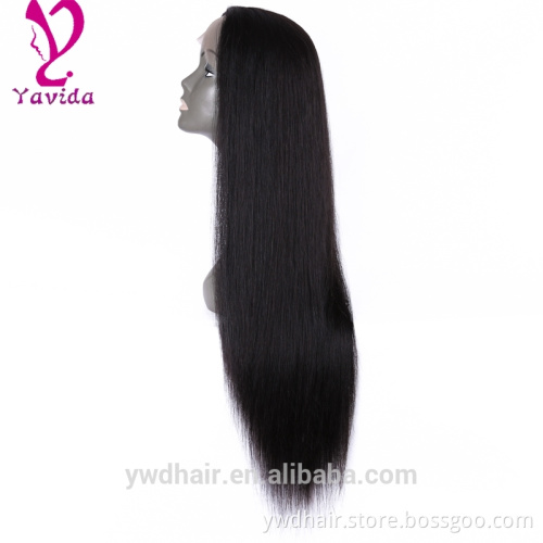 100 brazilian virgin hair full lace wigs front Lace Wig Glueless full lace wig with baby hair For Black Women